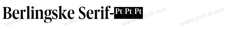 Berlingske Serif字体转换